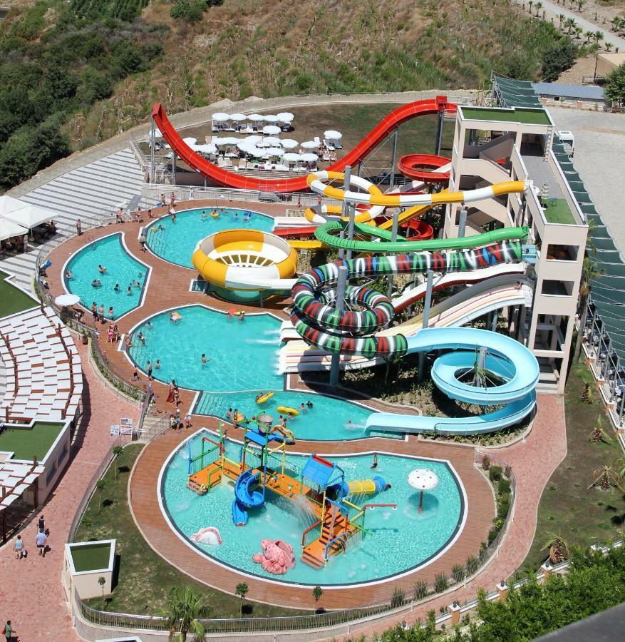 Gold City 1+1 Villa In Free Aquapark Alanya Kültér fotó